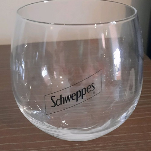 Schweppes glasses new, set of 2 pieces