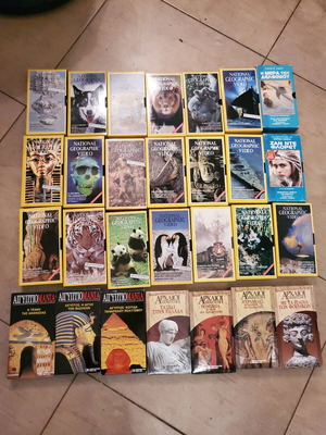 National Geographic 28 Video Collection used, documentary VHS tapes