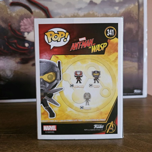 Funko POP! Marvel Ant-Man and the Wasp Wasp (Unmasked) (Chase) #341 used vinyl figure