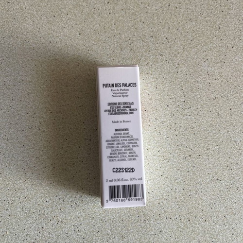 Etat Libre d'Orange Putain des Palaces Eau de Parfum 2ml sample new