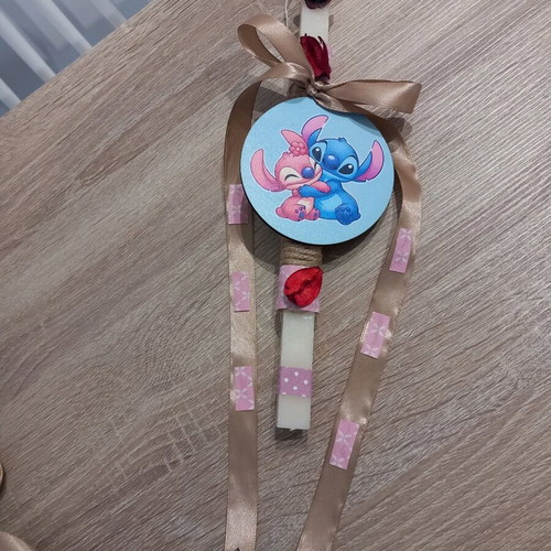 Children's Easter candle Stitch & Angel new, romantic style