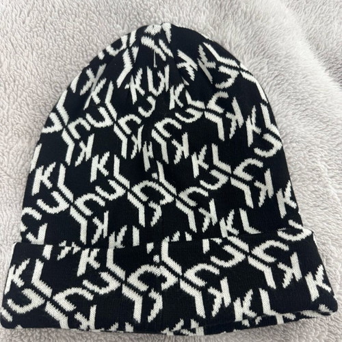 Karl Lagerfeld Jeans Monogram Beanie like new, multicolor