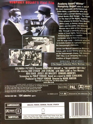 The Harder They Fall DVD μεταχειρισμένο, δράμα με Humphrey Bogart
