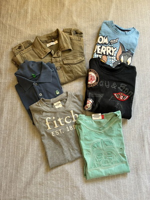 6-Piece Boys Clothing Bundle 7-9 Years, Benetton, Replay, Star Wars, Abercrombie, Orch