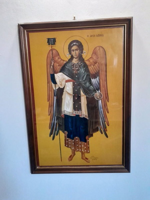 Εικόνα Αρχάγγελου Γαβριήλ καινούργια με κορνίζα και γυαλί 62×90 cm