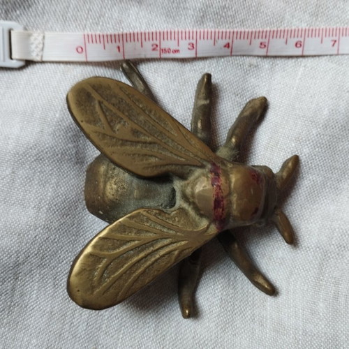 Brass paperweight shaped like an insect vintage