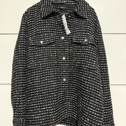 Transitional jacket new with tags, black and white, size S