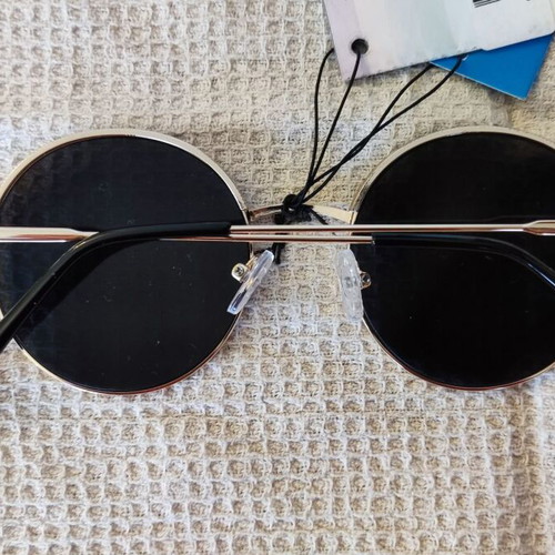 Solo-Solis NDL6273 sunglasses new with gold finish and black UV400 Cat.3 lenses
