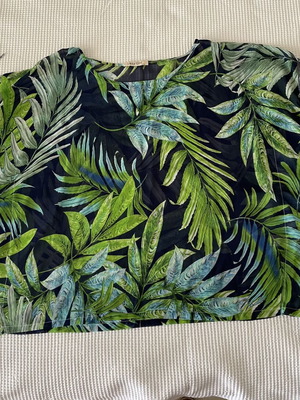 Summer blouse like new, semi-transparent, multicolored, sizes L and XL