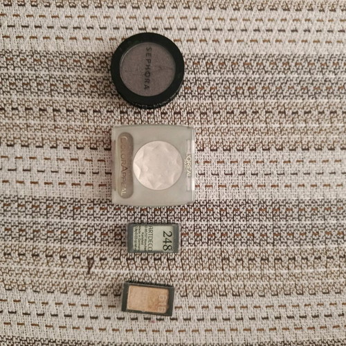 Sephora L'Oreal Artdeco eyeshadows used, set of four, good condition