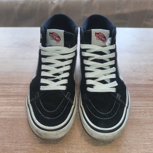 Vans Sk8-Hi Pro Skate sneakers size 35, black and white