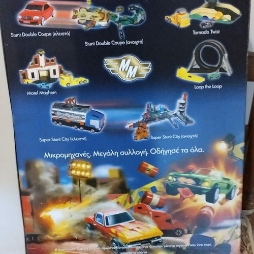 Micro Machines candle new with racing gloves and Motel Mayhem set