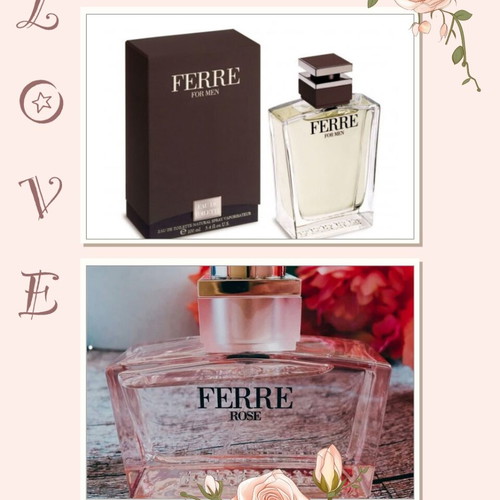 Gianfranco Ferre Ferre for Men and Ferre Rose mini perfumes gift set