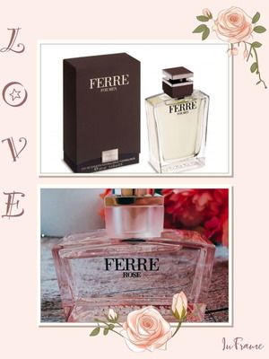 Gianfranco Ferre Ferre for Men and Ferre Rose mini perfumes gift set
