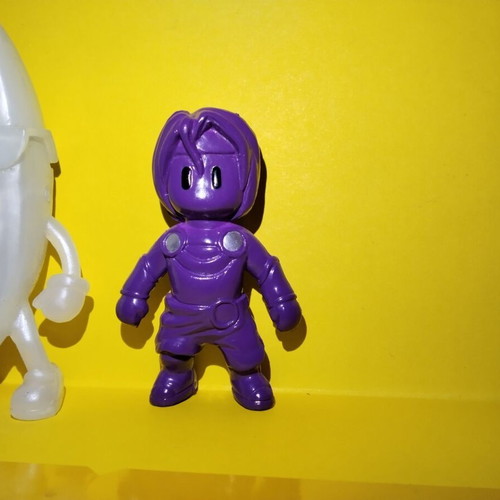 Stumble Guys Amethyst Nyx and Banana Guy figures used, pack of 2