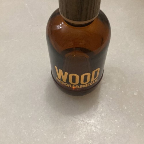 Empty Wood Dsquared2 perfume bottle used