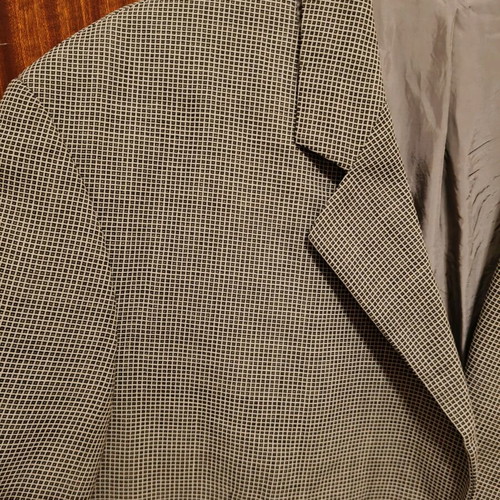 Men's classic Hugo Boss jacket used, grey and beige, XL-XXL