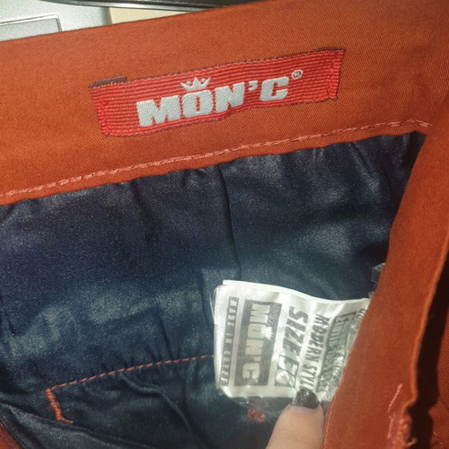 Mon'c bermuda shorts brick red new, size 36