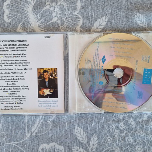 Rick Astley Hold Me In Your Arms CD like new, pop music