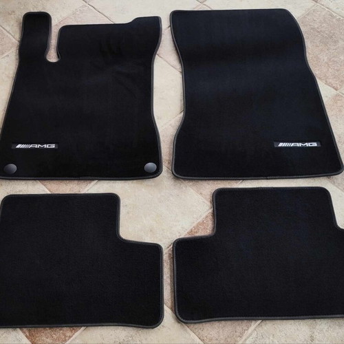 Mercedes V177 AMG logo velvet floor mats set like new