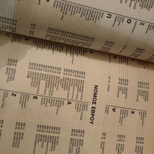 Postal Codes 1984 used