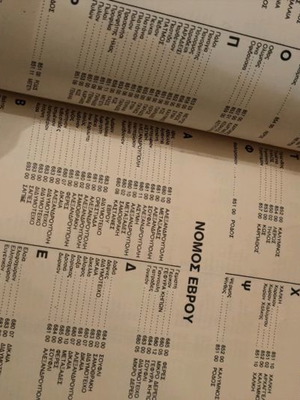 Postal Codes 1984 used