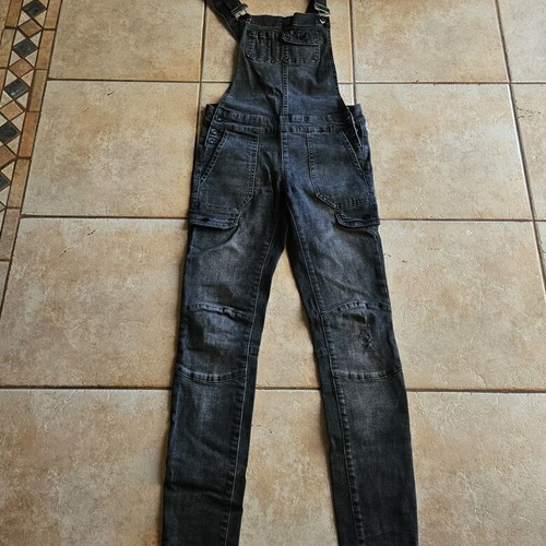 BSB black denim salopette