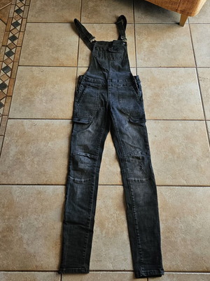 BSB black denim salopette