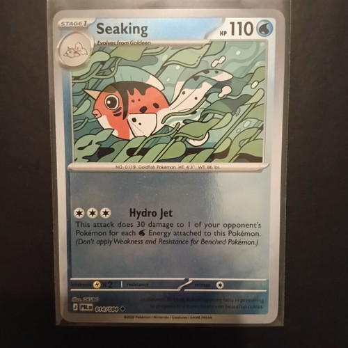 Seaking 014/084 Pitch Black Pokemon Card new with protector