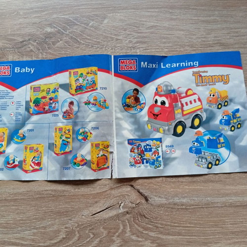Catalog of old toys used with wear