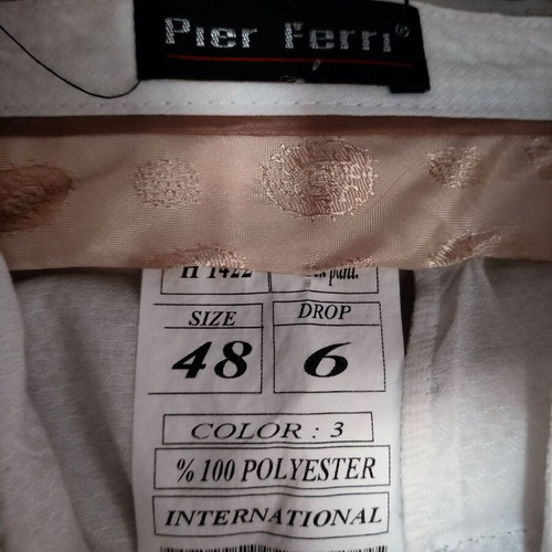 Pier Ferri suit new, beige, jacket size 52 trouser size 48