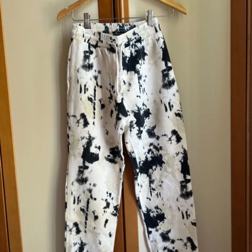 Zara tye dye tracksuit set like new, size Small, black beige
