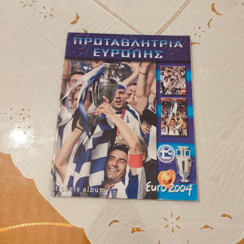 Euro 2004 empty sticker album