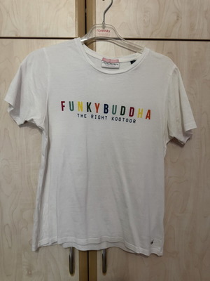 Funky Buddha women's t-shirt like new, white, size M