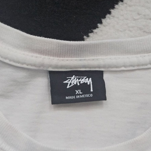 Stussy men's t-shirt XL white and pink like new