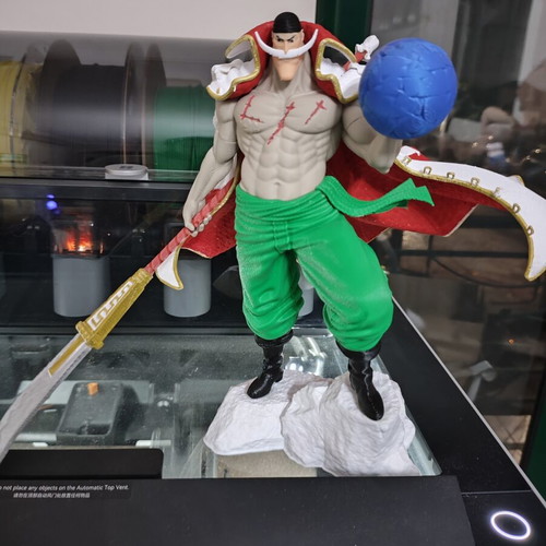 Pirate Whitebeard figure 3D printed in PLA 30 cm made to order