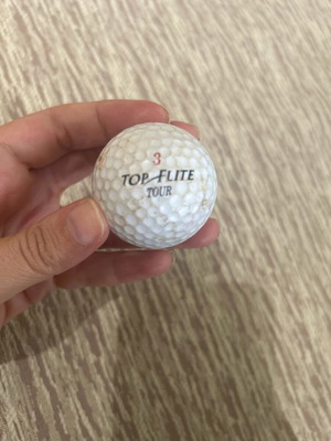 Golf ball authentic used, taken from matches