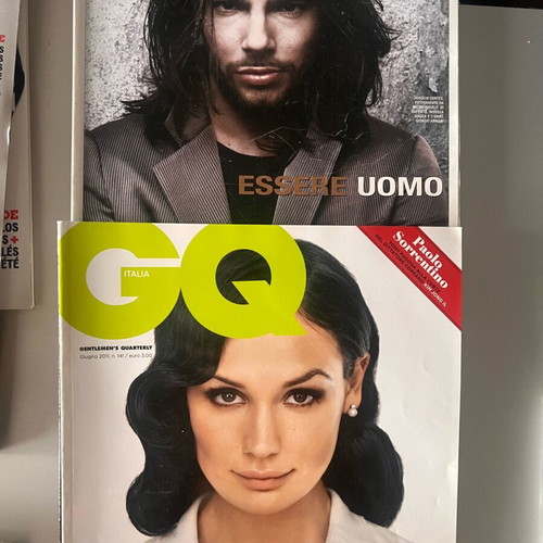 GQ magazines used, set of 16, American, British, French, Italian editions