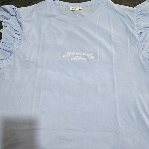 Pink Woman mako blouse turquoise size L