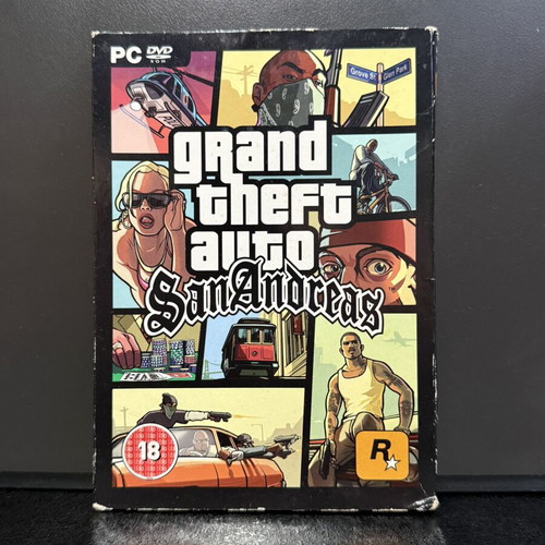 Grand Theft Auto San Andreas PC Big Box with City Guides