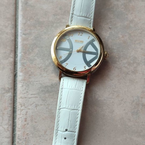 Moschino women's watch used with white strap
