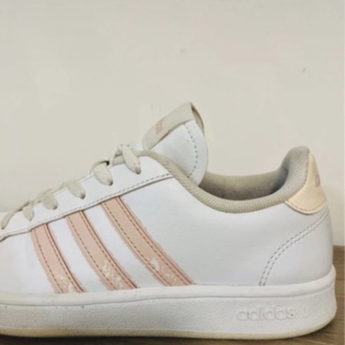 Adidas Grant Court 38 used, white and pink