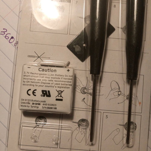 GN Netcom GN 9120 battery replacement kit like new headset battery set