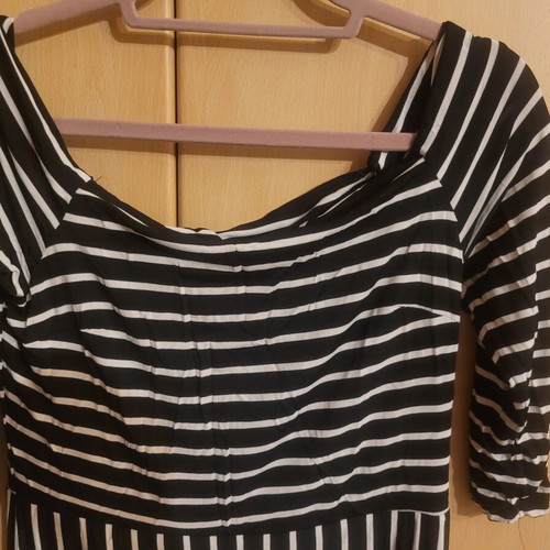 Anna Riska off-shoulder dress like new, black and white, size XL