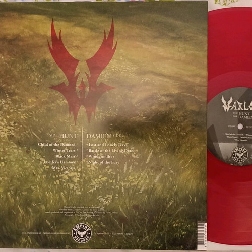 Warlord The Hunt for Damien red LP mint, metal