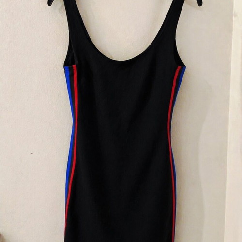 Mussa black ribbed mini dress size S like new