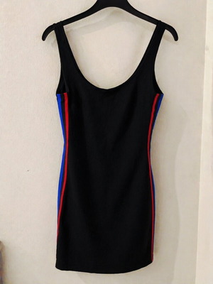 Mussa black ribbed mini dress size S like new