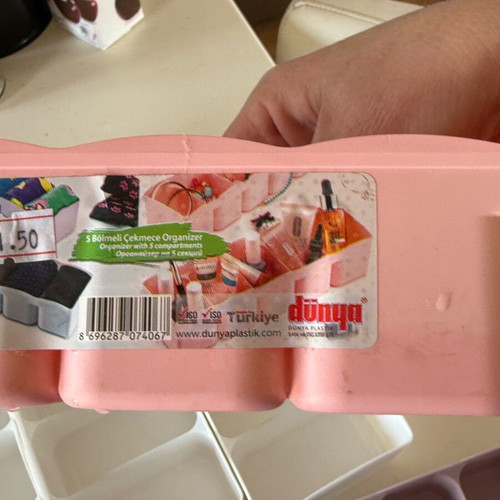 Storage boxes like new, pack of 10 for underwear and cosmetics