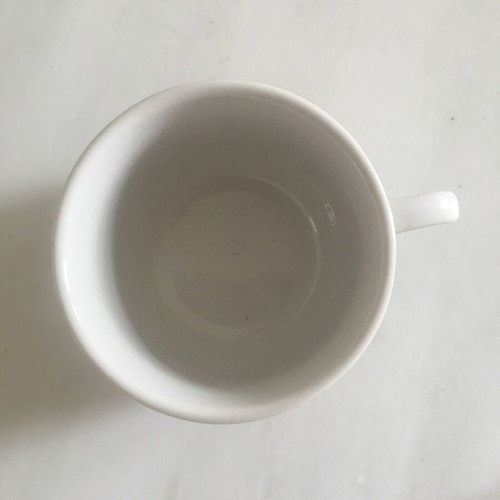 Vintage white porcelain mug like new