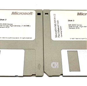 Microsoft MS-DOS Plus Enhanced Tools floppy disks 3.5" 1.44MB (No.2 until No.3)